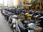 Scooter parking in Hanoi