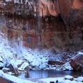 Frozen Waterfall, Emerald Pools,Zion National Park